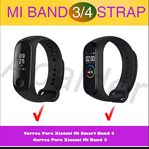 Acalder 12 Piezas Correas para Xiaomi Mi Band 4 /Mi Band 3 Pulsera Reloj Silicona Banda para Mijia Mi Band 4-12 Colores