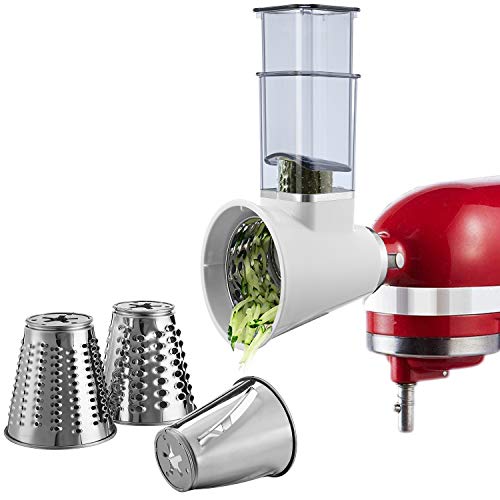 Accesorio de trituradora para batidoras KitchenAid, cortador de queso, rallador de verduras, apto para lavavajillas