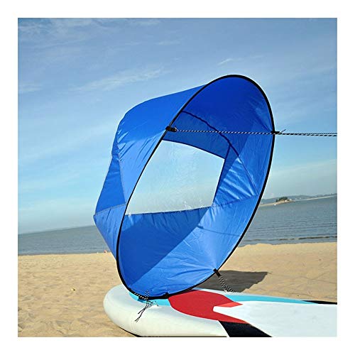 Accesorios de kayak 42" / 108cm Kayak Barco de remos ligero plegable del viento Vela Canoa Sup Paddle Board con la ventana clara deriva Navegación accesorios kayak titular de la taza de accesorios