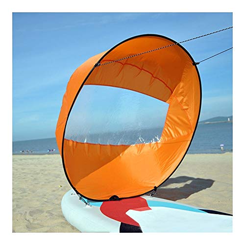 Accesorios kayak 42" / 108cm Kayak Barco de remos ligero plegable del viento Vela Canoa Sup Paddle Board con la ventana clara deriva Navegación accesorios Accesorios kayak ( Color : Orange )