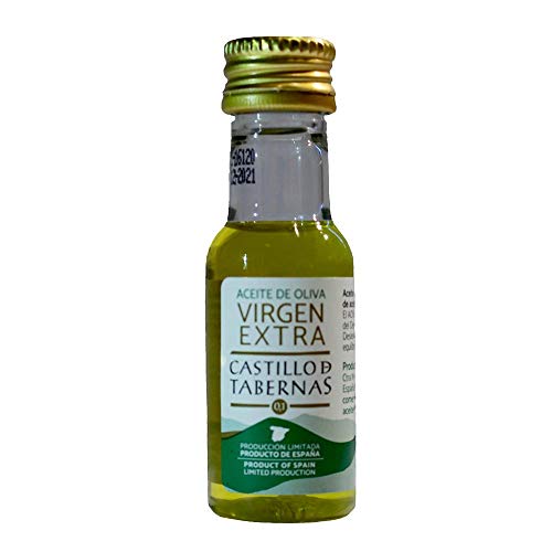 ACEITE DE OLIVA VIRGEN EXTRA CASTILLO DE TABERNAS GREEN OLIVE DEL DESIERTO SELECCIÓN GOURMET 20ML. COSECHA PROPIA FAMILIAR PRIMERA EXTRACCION EN FRIO CAJA DE 100 UNIDADES