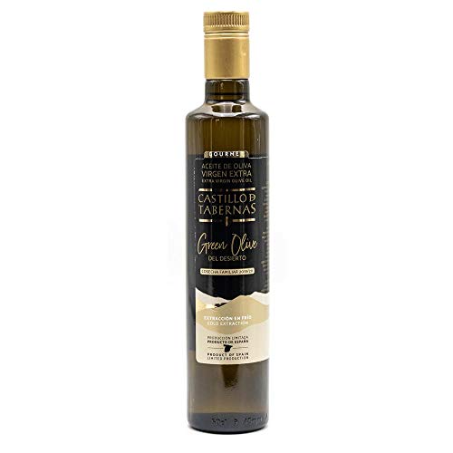 ACEITE DE OLIVA VIRGEN EXTRA CASTILLO DE TABERNAS GREEN OLIVE DEL DESIERTO SELECCIÓN GOURMET 500ML. COSECHA PROPIA FAMILIAR PRIMERA EXTRACCION EN FRIO CAJA DE 15 UNIDADES