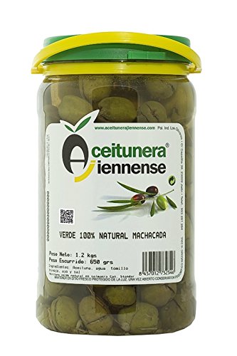 Aceituna Verde 100% Natural Machacada Aceitunera Jiennense 1.2Kg