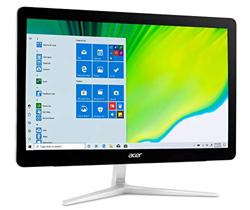 Acer Aspire Z24-880 All in One con procesador Intel Core i5-7400T, Pantalla 23.8' Full HD, RAM 8 GB DDR4, SSD 256 GB, Tarjeta gráfica Intel UHD, Teclado y ratón inalámbrico, Windows 10 Home, Silver