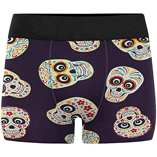 Adamitt Novedades Boxer Briefs Mini Boss Pastel Pattern para Hombre