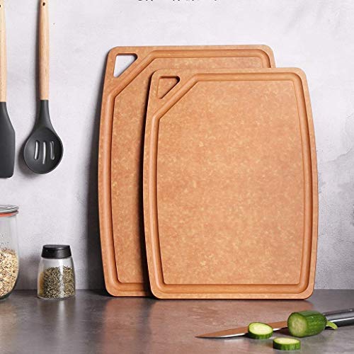 Adesign Junta Bloque Que Taja de Cocina Industrial Artesanal Carnicero de Madera, hogar Cuchillo de Cocina Antibacteriano Junta Tablas for Cortar la Tabla de Cortar (Size : 32.5 * 44cm)