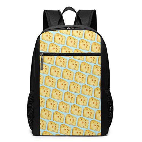 Adhyr Mochila de Viaje de Queso, Mochila Resistente al Agua, Bolso de computadora de Escuela universitaria, Mochila para computadora portátil de 17 Pulgadas