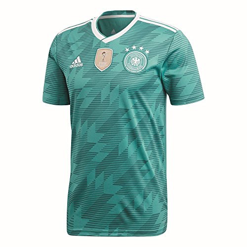 adidas Germany Away Replica Jersey Camiseta S Manga Corta Cuello de Pico Poliéster Verde, Blanco - Camisas y Camisetas (Camiseta, Adulto, Masculino, S, Manga Corta, Cuello de Pico)