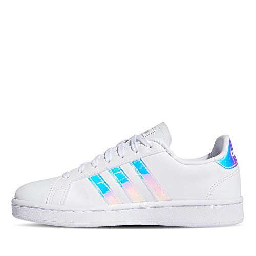 Adidas Grand Court, Zapatos de Tenis para Mujer, FTWR White/Silver Met./Silver Met, 38.67 EU