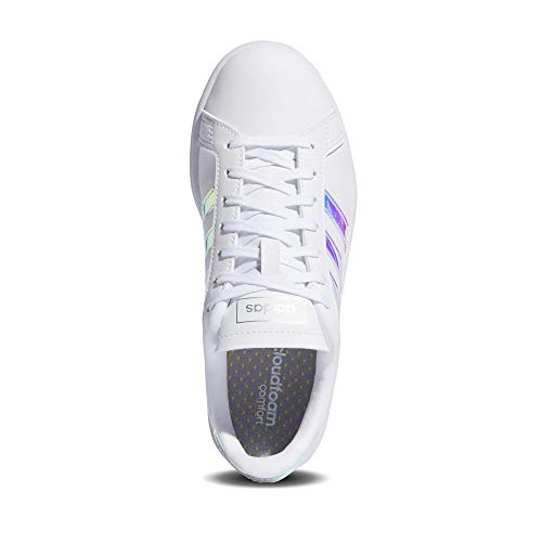 Adidas Grand Court, Zapatos de Tenis para Mujer, FTWR White/Silver Met./Silver Met, 38.67 EU