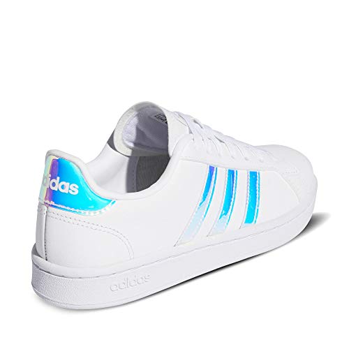 Adidas Grand Court, Zapatos de Tenis para Mujer, FTWR White/Silver Met./Silver Met, 38.67 EU