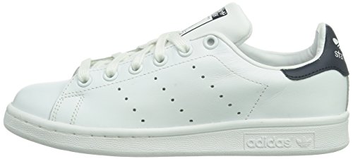 adidas Originals Stan Smith Zapatillas de Deporte Unisex adulto, Blanco (Core White/Running White/New Navy), 42 EU (8 UK)