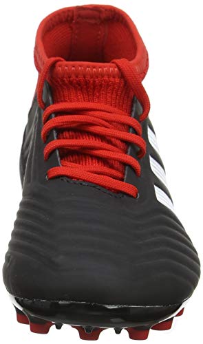 Adidas Predator 18.3 AG J, Botas de fútbol Unisex niño, Negro (Negbás/Ftwbla/Rojo 001), 38 EU