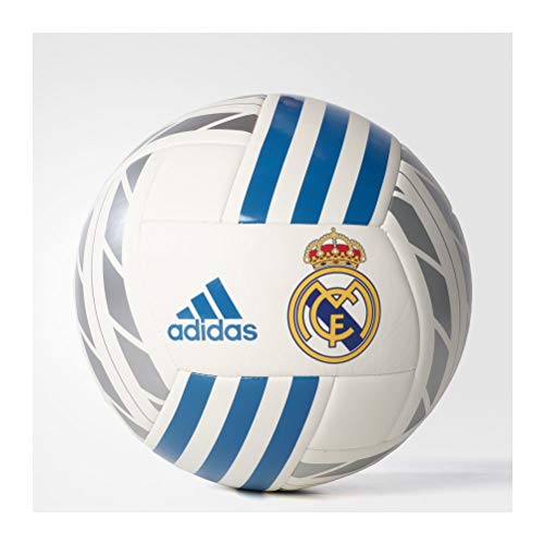 adidas Real Madrid Fbl Balón Temporada 2017/2018, Hombre, Blanco (Blanco / Azuint / Plamet), 5