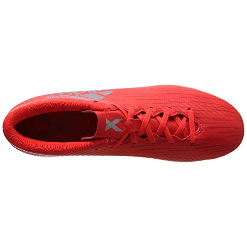 adidas X 16.4 FxG, Botas de fútbol para Hombre, (Solar Red/Silver Metallic/Hi-Res Red), 42 2/3 EU