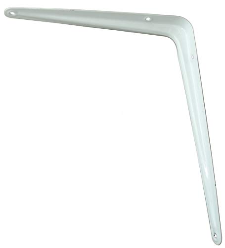 AERZETIX: 4 Escuadras soporte de pared metálico para fijación montaje de estante blanco (250/200mm)