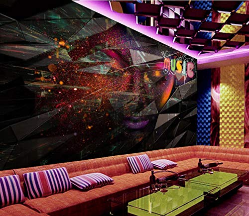 Afashiony Papel Tapiz 3D Negro Sexy Belleza 3D Bar Ktv Pole Dance Discoteca Sofá Herramientas Fondo Pared Decoración Mural, Decoración Del Hogar, Mural Desmontable