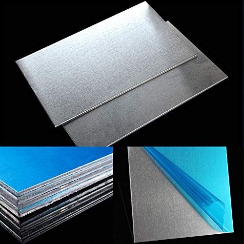 AFexm Hoja de Placa Plana de Aluminio de 1 Pieza: Espesor de 20 mm 7075 Aluminio Puro para maquinabilidad y soldabilidad Piezas de maquinaria de Bricolaje,Thick 20mm,200 * 200mm