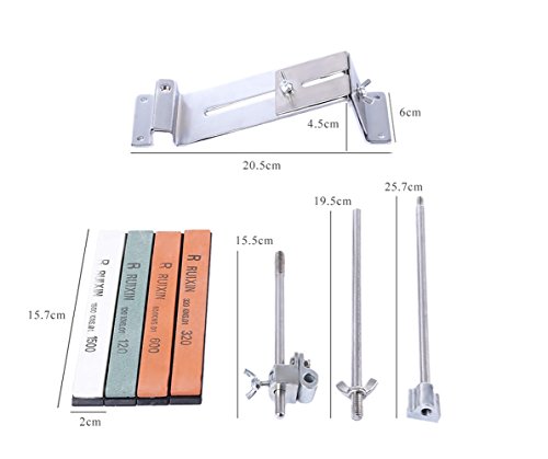 Afilador De Cuchillos Profesional, Amoladora De Cocina Afilado Sistema Angular con Esmeril 4 Actualizar Versión (Video de Usuario Incluido)