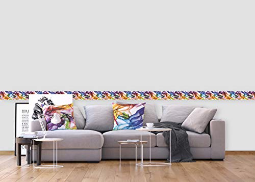 AG Design WB 8201 Borde de Papel Pintado, Multicolor, 5 x 0,14 m