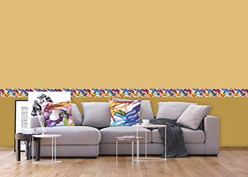 AG Design WB 8201 Borde de Papel Pintado, Multicolor, 5 x 0,14 m