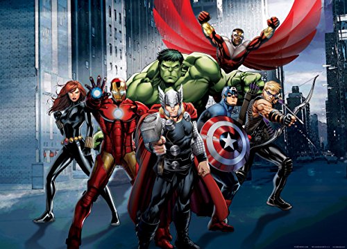 AG diseño Marvel Los Vengadores Papel diseño de, 160 x 115 cm, Multicolor