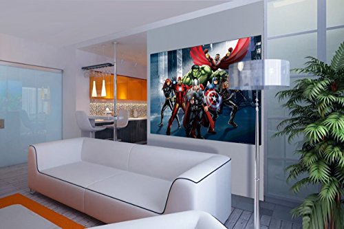 AG diseño Marvel Los Vengadores Papel diseño de, 160 x 115 cm, Multicolor