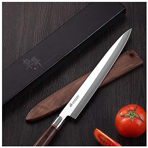 Agudo Cuchillo Jjapanese sashimi cuchillo de filete Yanagiba Cuchillos Sushi Alemania Las importaciones de acero 70Cr15MoV Cleaver salmón Petty rebanar Peeling (Color : 7 inch Right hand)