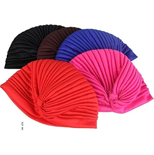 Aibccr Sombrero de Turbante de Yoga Transpirable de Estilo étnico Gorras de Baotou Gorras de Sombreros Retro franceses Finos para Mujer