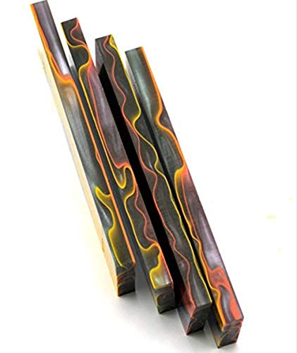 Aibote 2 Piezas PMMA Nube Acrílico Cuchillo Mango Material Escalas Cuchillos Slabs Custom DIY Herramienta para Cuchillo Hacer Blanks Hojas (120X40X7.5MM)