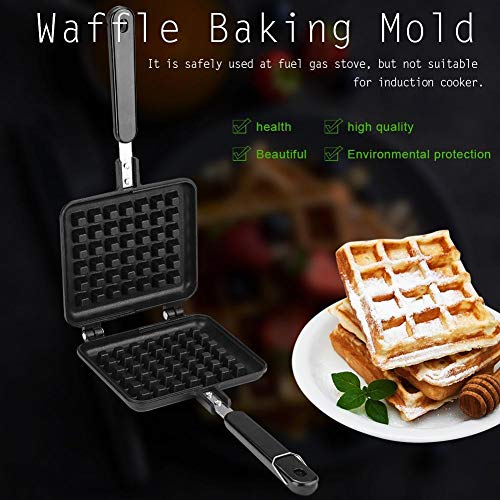 Aigend Waffle Molde - Antiadherente Galleta Molde de la hornada de la Galleta Domésticos de Cocina de Gas Hornear Herramienta Molde de Horno Bandeja