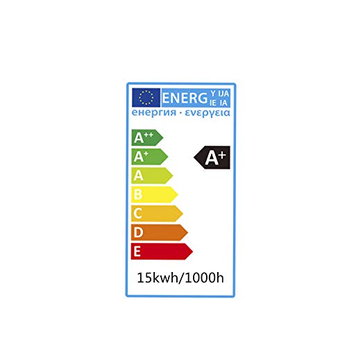 Aigostar - 15 W Bombilla LED A60, Casquillo gordo E27, Luz Blanca Fría 6400K, 1200 lúmenes, no regulable - Pack de 5