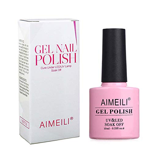 AIMEILI Esmalte Semipermanente De Uñas Soak Off UV LED Uñas De Gel - Gardenia Jasminoides Ellis (118) 10ml