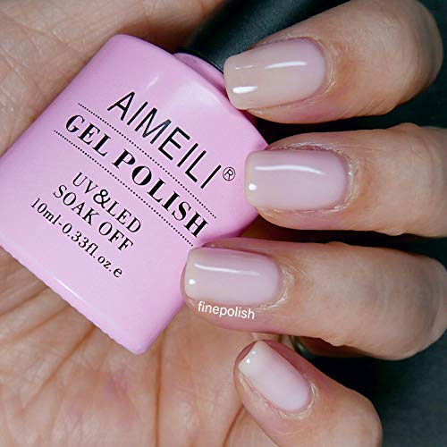 AIMEILI Esmalte Semipermanente De Uñas Soak Off UV LED Uñas De Gel - Rose Nude (022) 10ml