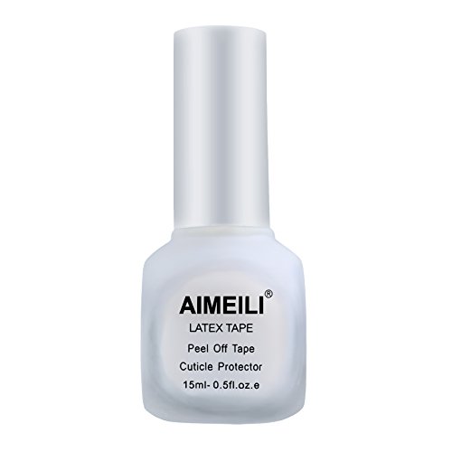 AIMEILI Látex Líquido Para Uñas Peel Off Stamping Nail Art Protección de la Piel y los Dedos para Decorar Uñas 15ml