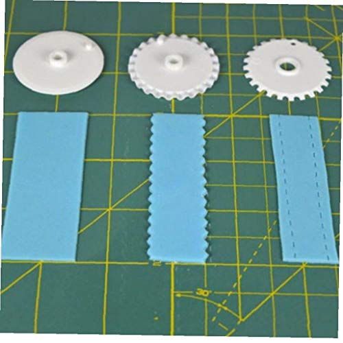 Aisoway Cortador de la Cinta de Sugarcraft de la Pasta de azúcar de la Torta del Pin de balanceo de estampación de Gaza Gadgets 6pcs