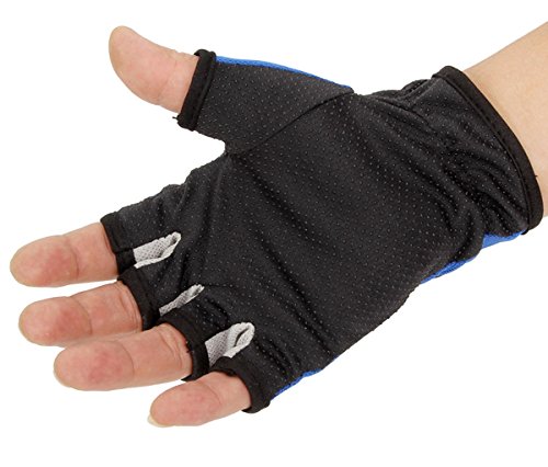 Aivtalk - Guantes sin dedos profesional de pesca senderismo ciclismo montaña protector de mano para hombres - negro