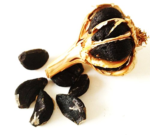Ajo negro ecológico español de máxima calidad (9 cabezas de ajo negro al natural, aprox 255g), antioxidante y energizante natural con sabor a regaliz, textura blanda, agricultura ecológica de Losquesosdemitio (La Mancha)