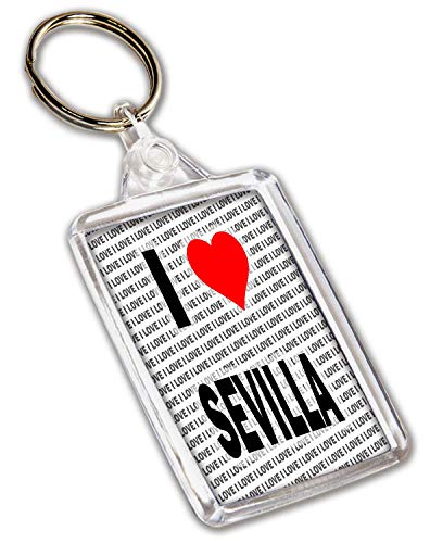 AK Giftshop I Love Sevilla - Decoración Redonda para Tartas (20 cm)