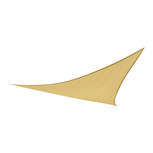 Aktive 61015 Toldo Vela Triangular con protección UV50, Crema, 360 x 360 x 360 cm