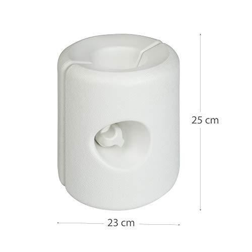 Aktive 62201 - Pack 4 soportes blancos para carpas 25 x 25 x 25 cm Garden