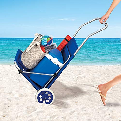 Aktive 62610 - Tumbona carrito de playa plegable 2 en 1 Beach