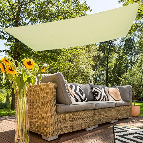 Aktive Garden 53917 - Toldo Vela para Jardín Color Crema 200 x 300 cm