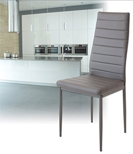 Albatros 2700 Milano Set de 6 sillas de Comedor, Gris