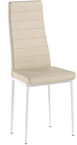 Albatros 2702 Milano Set de 4 sillas de Comedor, Beige