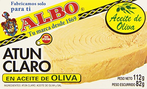 Albo - Atún claro en aceite de oliva - 112 g - [Pack de 8]