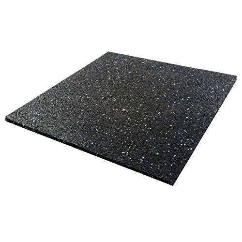 Alfombra Invero de goma antivibración y reducción de ruido universal, apta para lavadora, secadora, lavavajillas u otros electrodomésticos, 600 x 600 mm