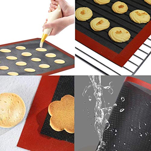 Alfombrilla de horno microperforada de silicona para hornear macarons antideslizante para horno microondas