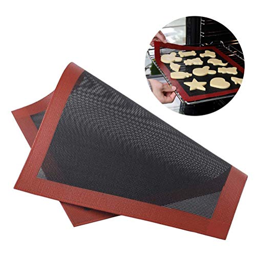 Alfombrilla de horno microperforada de silicona para hornear macarons antideslizante para horno microondas