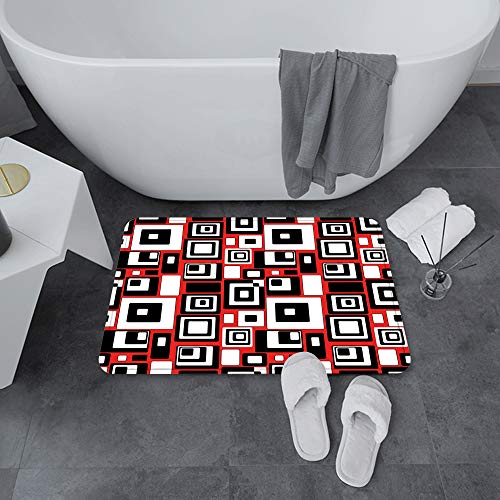 Alfombrillas de baño de Microfibra Alfombrillas de baño absorbentes,Figuras geométricas abstractas y minimalistas For,Alfombrillas de baño Lavables Alfombrilla de baño de Goma Antideslizante 60x100 cm